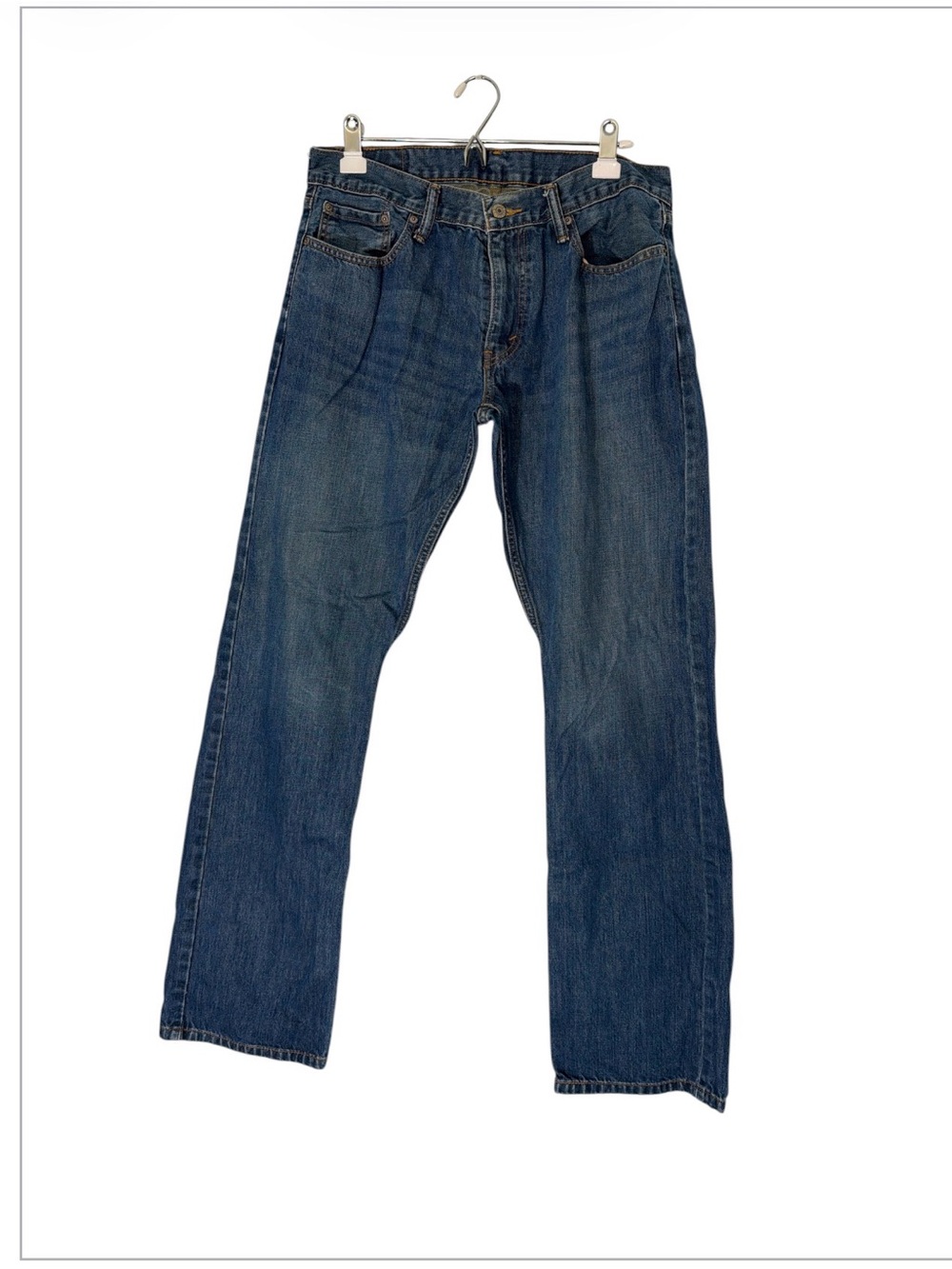 Levi's 514 Men's Straight-Leg Dark Blue Denim Jeans Size W 34 L 34